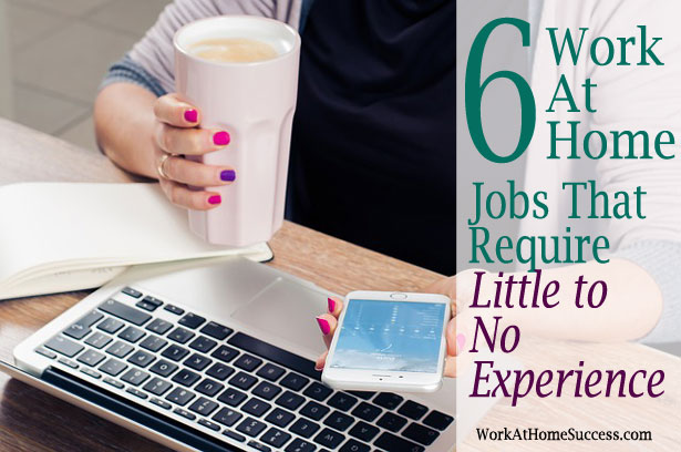 6 Work-At-Home Jobs that Require Little to No Experience
