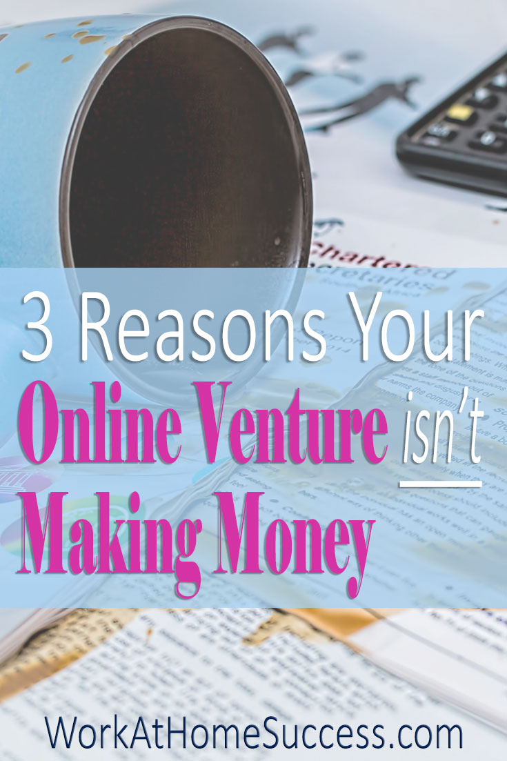 3 Reasons Your Online Venture Isn't Making Money