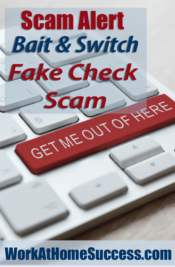 Scam Alert: Bait and Switch Fake Check Job Scam