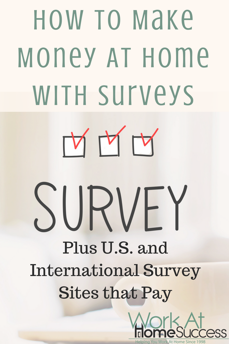 How to Make Money At Home with Surveys, Plus Survey Sites ...