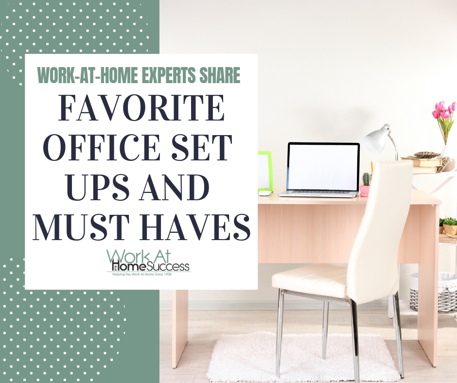 Favorite Office Set Ups and Must Haves While Working From Home!